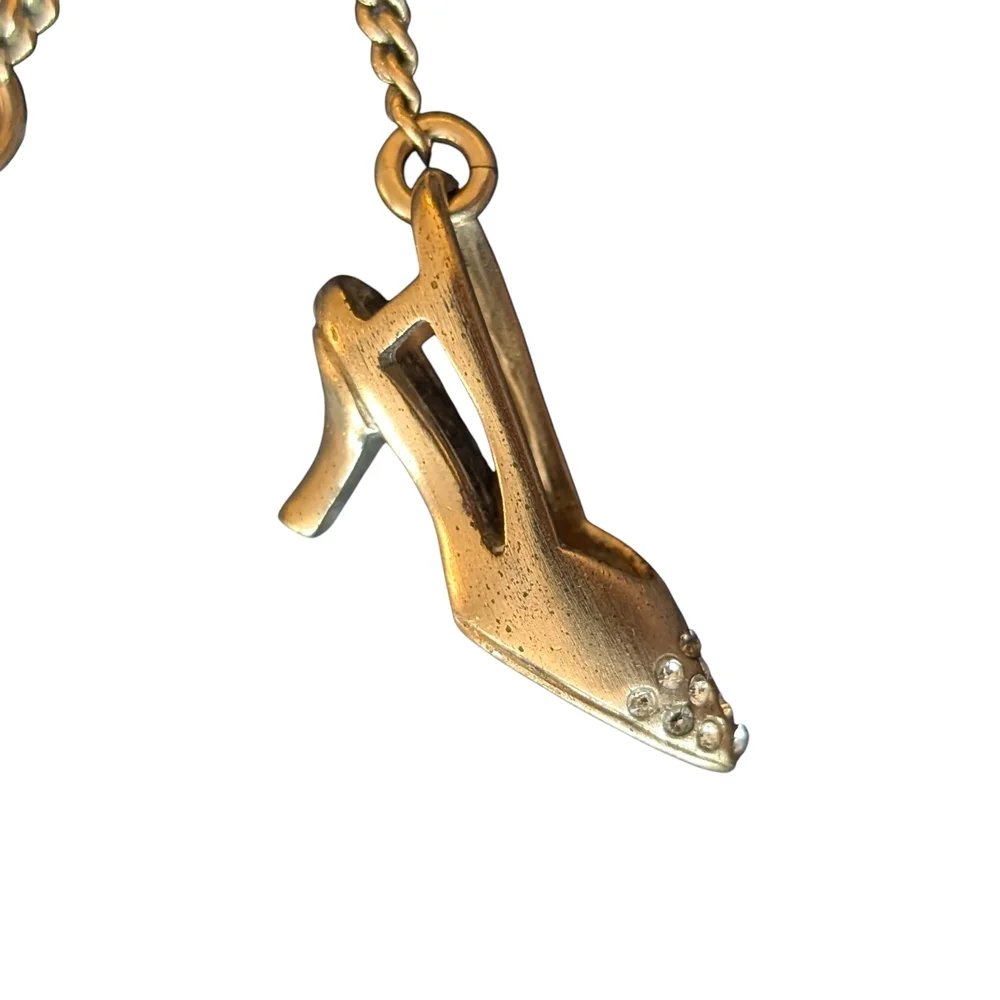 Chanel 05A Vintage Necklace High Heel CC Charm Karl Lagerfeld Archive Authentic